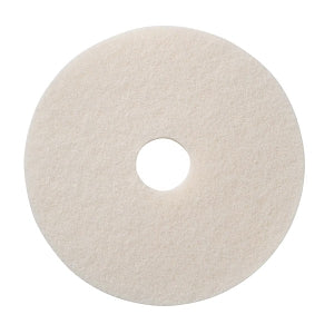 Medline Extra-Fine Floor Polishing Pads - Ultra-High-Speed Polishing Floor Pad, White, 14" - EVSPPLSH14W