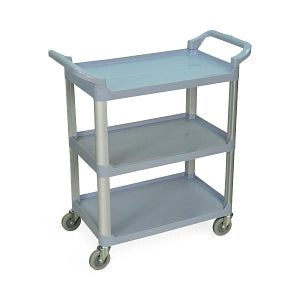 Luxor Furniture Three-Shelf Serving Cart - CART, 3 SHELF, 33.5"WX16.75"DX36.75H, GY - SC12-G