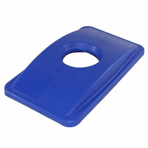 Medline Rectangular Trash Cans - Lid for EVSTC702311R, 23 gal., Blue - EVSTC702511R