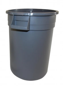 Impact Products Inc Round Trash Cans - Heavy-Duty Round Trash Can, Gray, 10 gal. - 7710-3-90