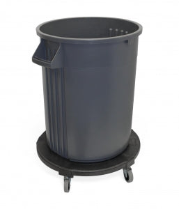 Impact Products Inc Round Trash Cans - Heavy-Duty Round Trash Can, Gray, 20 gal. - 7720-3-90