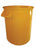 Impact Products Inc Round Trash Cans - Heavy-Duty Round Trash Can, Yellow, 32 gal. - 7732-16-90