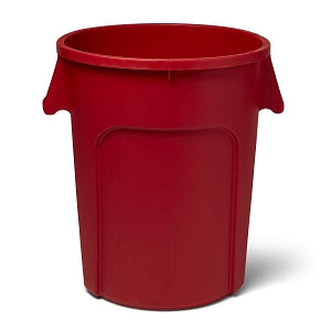 Impact Products Inc Round Trash Cans - Heavy-Duty Round Trash Can, Red, 32 gal. - 7732-6-90