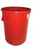 Impact Products Inc Round Trash Cans - Heavy-Duty Round Trash Can, Red, 44 gal. - 7744-6-90