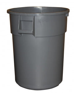 Impact Products Inc Round Trash Cans - Heavy-Duty Round Trash Can, Gray, 55 gal. - 7755-3-90