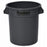 Continental Tuffcan Receptacles - TRASH CAN, ROUND, HEAVY DUTY, 10GAL, GRAY - EVSTCRD10GRA