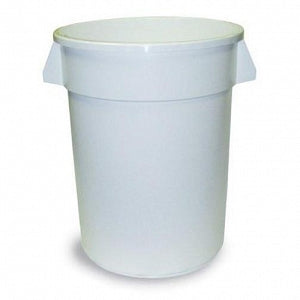 Continental Tuffcan Receptacles - TRASH CAN, ROUND, HEAVY DUTY, 10GAL, WHI - EVSTCRD10WH