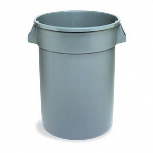 Continental Tuffcan Receptacles - TRASH CAN, ROUND, HEAVY DUTY, 44GAL, GRAY - 27260549