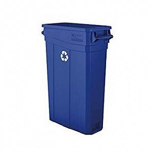 Medline Rectangular Trash Cans - TRASH CAN, RECTANGLE, 23GAL, RECYCLE, BLU - EVSTCTHIN23BL