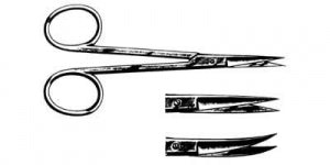 Fine Surgical Fine Point Iris Scissors - Iris Scissors, Straight, 4.5" - 8-202