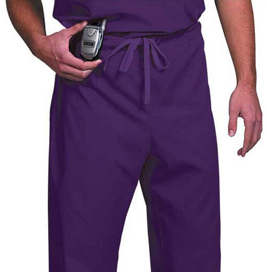 Unisex Fashion Poplin Fashion Scrub Pants Eggplant