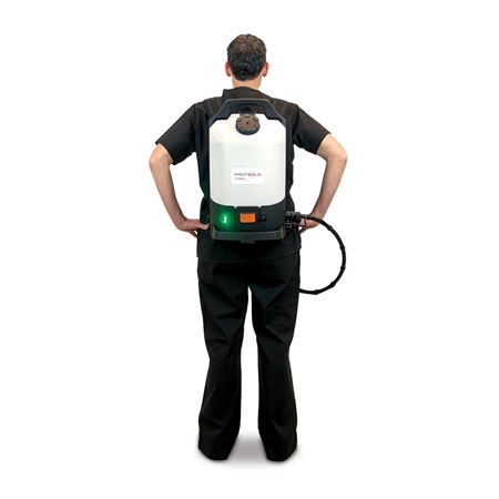 Electrostatic Sprayer Backpack System Electrostatic Sprayer Backpack System - 9"W x 14.25"L x 21.85"H - 15.5lb