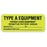 Equipment Service and Inspection Labels Inspected/Serviced/Repaired" Label - Fluorescent Yellow - 2.25"W x 0.875"H