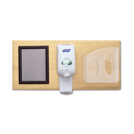 Exam Room Hygiene Mask and Glove Panel Room Organization with Glove and Mask Dispenser on Panel - 35"W x 16"H