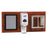 Exam Room Panel Room Organization with Stainless Steel Glove Dispenser on Panel - 35"W x 16"H