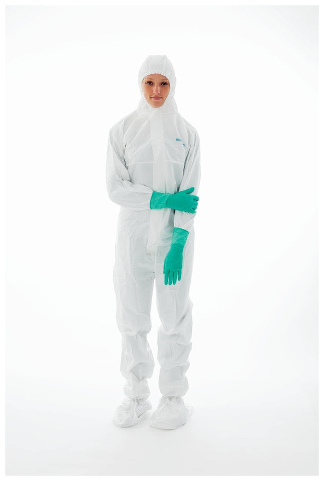 Ansell Healthcare Ansell BioClean-D Coveralls - Sterile Coverall with Hood and Boots, White, Size 2XL - S-BDFC-XXL