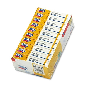 First Aid Only Fabric Bandage - First-Aid Refill Fabric Adhesive Bandages, 1" x 3" - AN-101