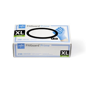 Medline FitGuard Select Powder-Free Nitrile Exam Gloves - FitGuard Select Powder-Free Nitrile Exam Gloves with Textured Fingertips, Size XL - FG2604