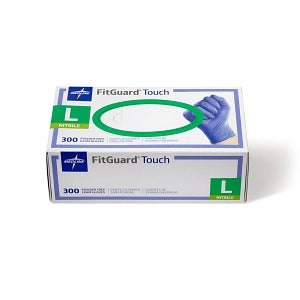 Medline FitGuard Touch Powder-Free Nitrile Exam Gloves - FitGuard Touch Powder-Free Nitrile Exam Gloves, Size L - FG3003