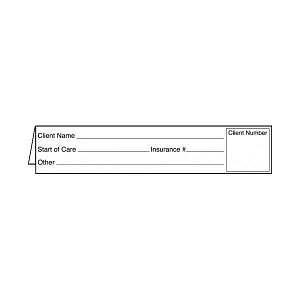 First Healthcare Products Spine ID Insert Cards - CARD, SPINE ID, HOMECARE, 5" X 1.875" - 5054F-01