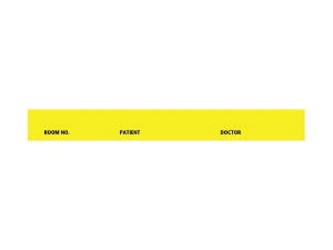 First Healthcare Products Printed Spine ID Labels - Printed Spine ID Label, 5-7/16" x 1/2", Yellow - 5063-03