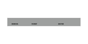 First Healthcare Products Printed Spine ID Labels - Printed Spine ID Label, 5-7/16" x 1/2", Gray - 5063-08