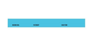 First Healthcare Products Printed Spine ID Labels - Printed Spine ID Label, 5-7/16" x 1/2", Light Blue - 5063-11