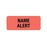 First Healthcare Products Med-Alert Labels - Medicare Label, Name Alert, Fluorescent Red, 2-1/4" x 15/16" - 50772