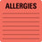 First Healthcare Products Allergies Labels - Allergies Label, Red, 2-1/2" x 2-1/2" - 50791