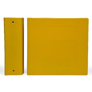 First Healthcare Products 4" Side Opening Binders - BINDER, POLY, 4" S / O 3 RING, YELLOW - M10250R3