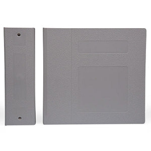 First Healthcare Products 4" Side Opening Binders - BINDER, POLY, 4" S / O 3 RING, GRAY - M10370R3