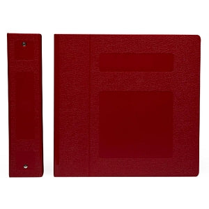 First Healthcare Products 3" Side Opening Binders - BINDER, POLY, 3" S / O 3 RING, RED - M80210R3