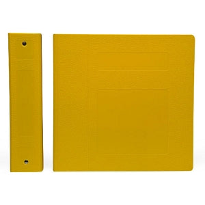 First Healthcare Products 3" Side Opening Binders - BINDER, POLY, 3" S / O 3 RING, YELLOW - M80250R3