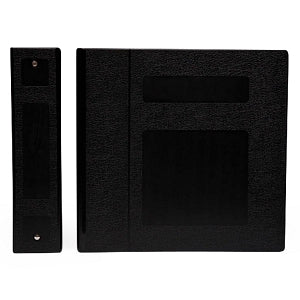 First Healthcare Products 3" Side Opening Binders - BINDER, POLY, 3" S / O 3 RING, BLACK - M80280R3