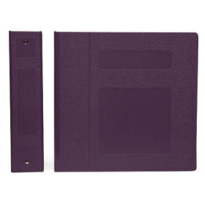 First Healthcare Products 3" Side Opening Binders - BINDER, POLY, 3" S / O 3 RING, MULBERRY - M80350R3