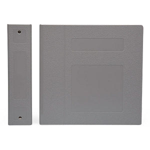 First Healthcare Products 3" Side Opening Binders - BINDER, POLY, 3" S / O 3 RING, GRAY - M80370R3