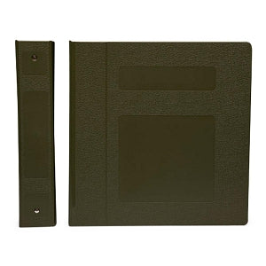 First Healthcare Products 2" Side Opening Binders - 2" Side-Open 3-Ring Poly Binder, Olive - M90340R3