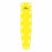 Iron Duck Base Board Backboards - Backboard, 12 Pin, Yellow, 72" x 16" x 1.75" - 35850-P-YL