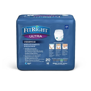 Medline FitRight Ultra Adult Incontinence Underwear - FitRight Ultra Protective Underwear, Size M, for Waist Size 28"-40" - FIT23005A