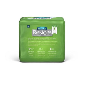 Medline FitRight Restore Super Incontinence Briefs with Remedy Phytoplex - FitRight Restore Super Adult Incontinence Briefs, Size M, for Waist Size 32"-42" - FITRESTOREMD