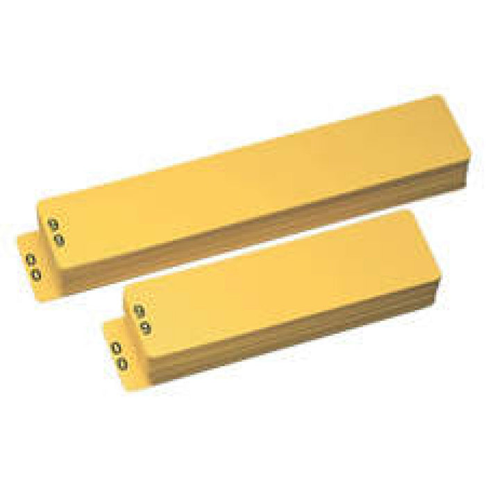 Color: Yellow Dimensions: 14 1/2" X 4" 100/Set