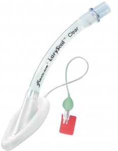 Flexicare LarySeal Clear Laryngeal Mask Airways - LarySeal Laryngeal Mask Airway, Disposable, PVC, Clear, Size 3 - 038-94-330U