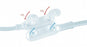 Flexicare Dual Nasal Cannulas - Dual Nasal Cannula, Luer with Universal Adapter, Pediatric - 032-12-125CU