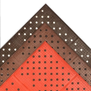 Superior Manufacturing Multi Mat II Drainage Mats - Multi-Mat II Drainage Mat, Standard-Duty, Black, 3' x 2' - T23 3X2 RED