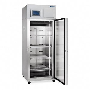 Follett Upright Double-Door Pharmacy Refrigerator - REFRIGERATOR, LABORATORY, GLASS, 24.6 CF - REF25-LB-R0000G