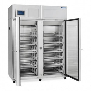 Follett Upright Double-Door Pharmacy Refrigerator - REFRIGERATOR, PHARMA, UP, DBL GL DR, 45CF - REF45-PH-0HT00G