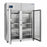 Follett Upright Double-Door Refrigerators - Upright Pharmacy Refrigerator, Double Glass Doors, 45 cu. ft. - REF45-LB-0HT00G