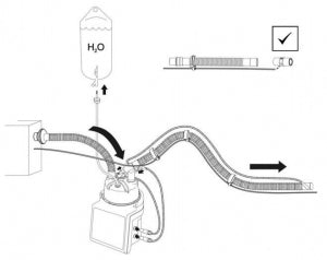 Fisher and Paykel Bilevel CPAP Circuits - Adult Bi-Level / CPAP Inspiratory Heated Breathing Circuit Kit with Exhalation Port - RT219