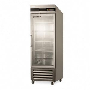 Accucold Upright One-Door Lab Refrigerators - Accucold Medical-Laboratory Refrigerator with Glass Door and 4 Wheel Casters (2 Locking), 23 cu. ft. - ARG23ML