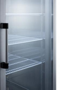 Accucold Upright Two-Door Lab Refrigerators - Accucold Medical-Laboratory Refrigerator with 2 Glass Doors and 4 Wheel Casters (2 Locking), 49 cu. ft. - ARG49ML